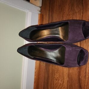 Nine West Women's Purple Peep Toe Heels